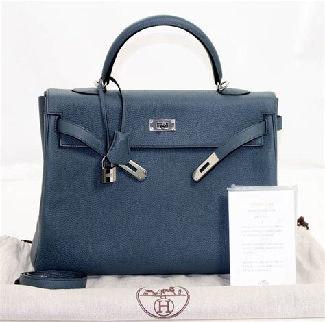 hermes bleu orage|hermes blue bag.